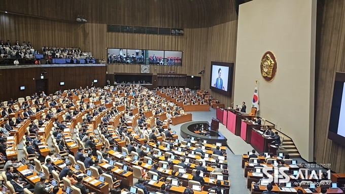 서울 여의도 국회 본회의장에서 2일 오후 22대 국회 개원식이 개최대고 있다..(사진=윤여진 기자)2024.09.02)시사1